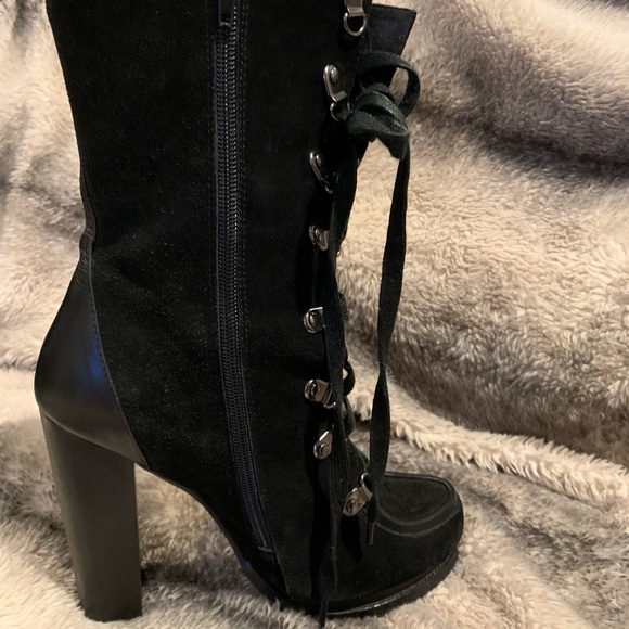 Black size 8 Charles David bootie/midcalf boots - Picture 4 of 4